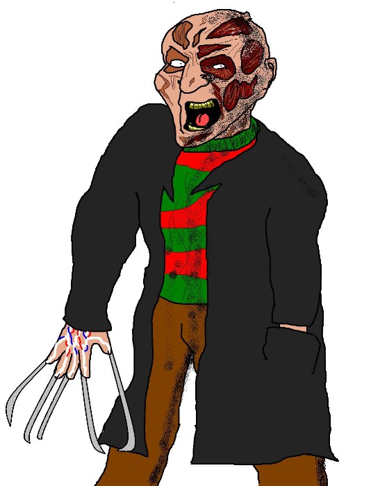 Andy's Gallery: A Nightmare on Elm Street, Freddy vs. Jason, and Horror icons.