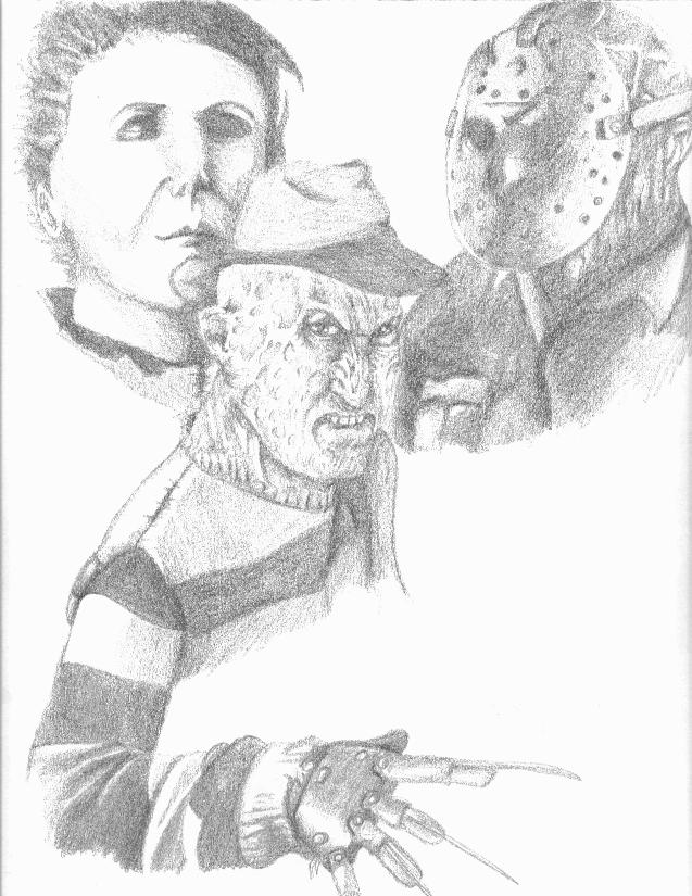 T.E.'s Gallery: Freddy Krueger, Jason Voorhees, and Horror icons