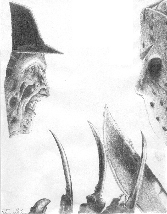 T.E.'s Gallery: Freddy Krueger, Jason Voorhees, and Horror icons