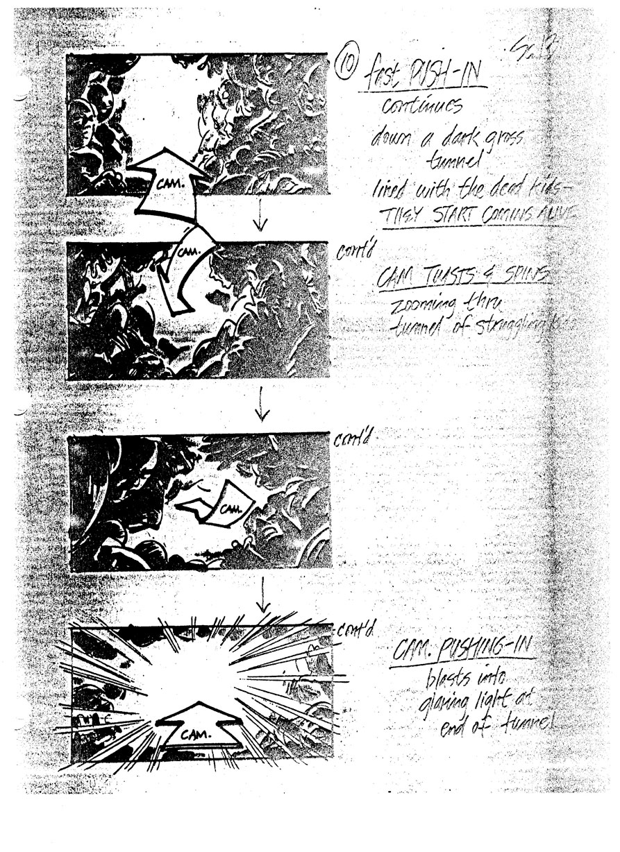 A Nightmare on Elm Street 4: The Dream Master Final Confrontation Storyboards