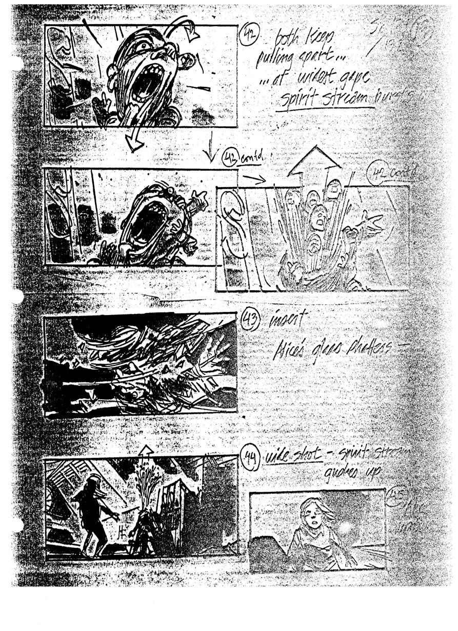 A Nightmare on Elm Street 4: The Dream Master Final Confrontation Storyboards