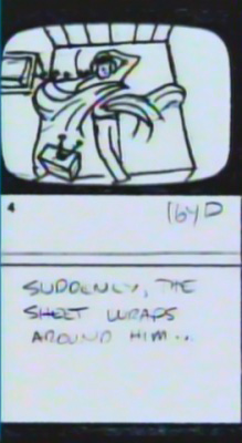 A Nightmare on Elm Street: Glen's Death Storyboards