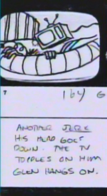 A Nightmare on Elm Street: Glen's Death Storyboards