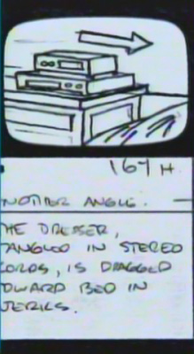 A Nightmare on Elm Street: Glen's Death Storyboards